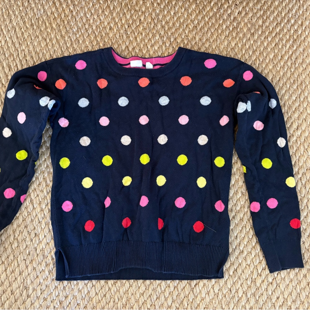 GAP Kids Navy and Pink Sweater